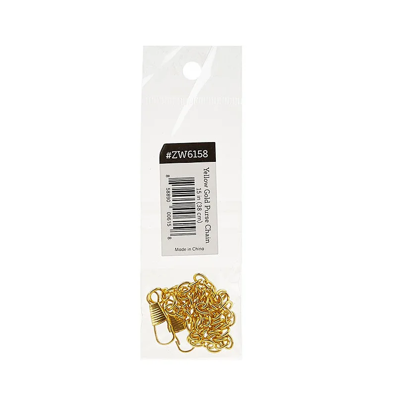 15" Purse Chain - Gold