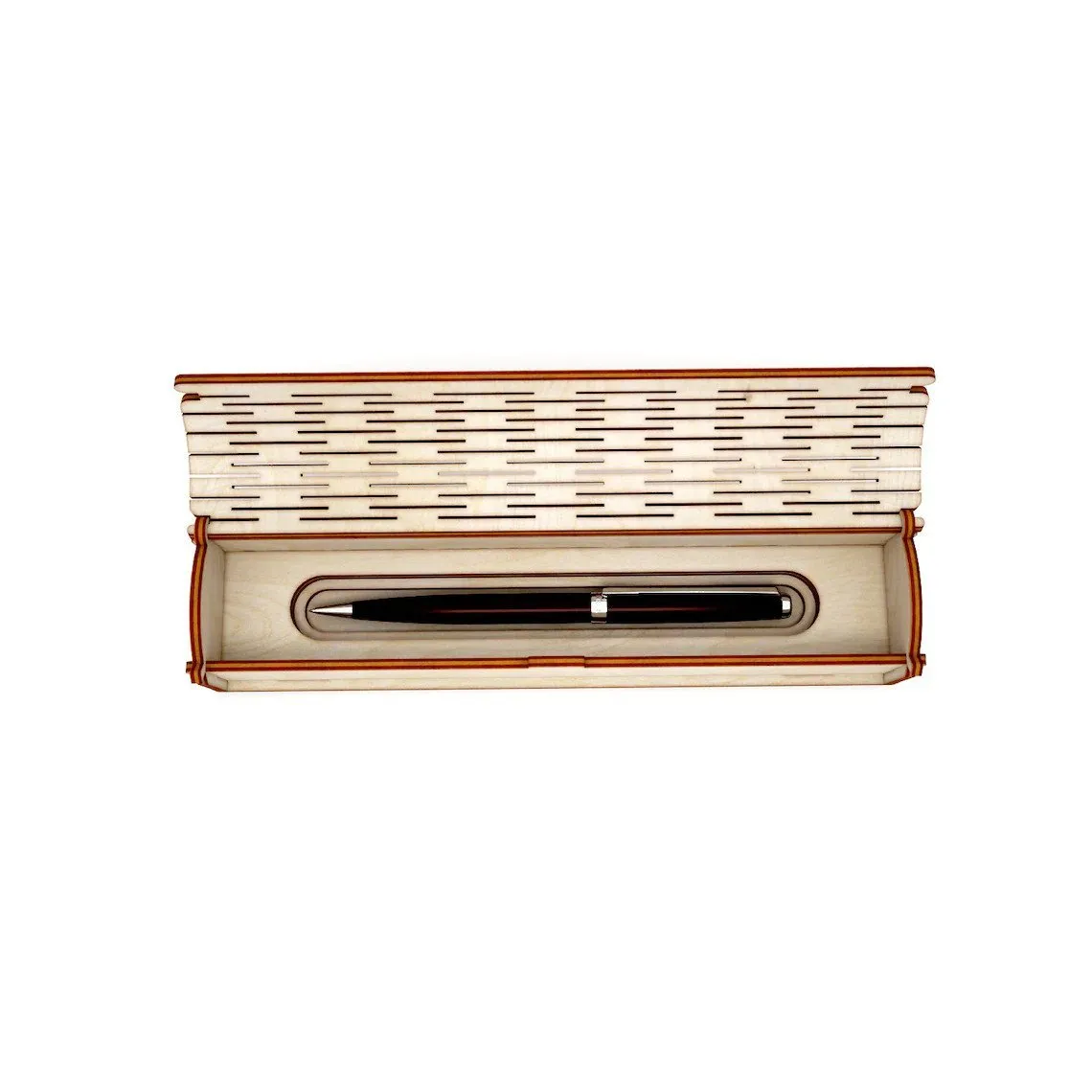AmericanElm Decorative Wooden Pen Case For Brithday Gift