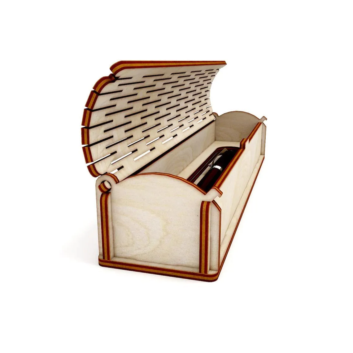 AmericanElm Decorative Wooden Pen Case For Brithday Gift