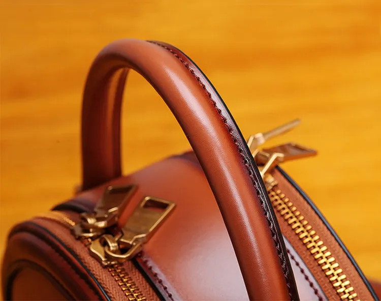 Bee Leather Circle Bag Crossbody Bags Shoulder Bag Purses for Women