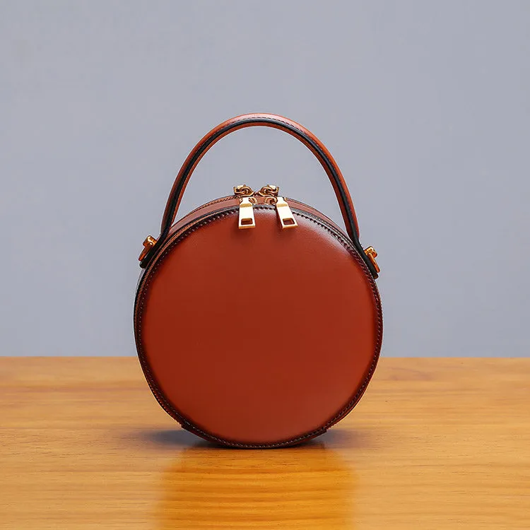Bee Leather Circle Bag Crossbody Bags Shoulder Bag Purses for Women