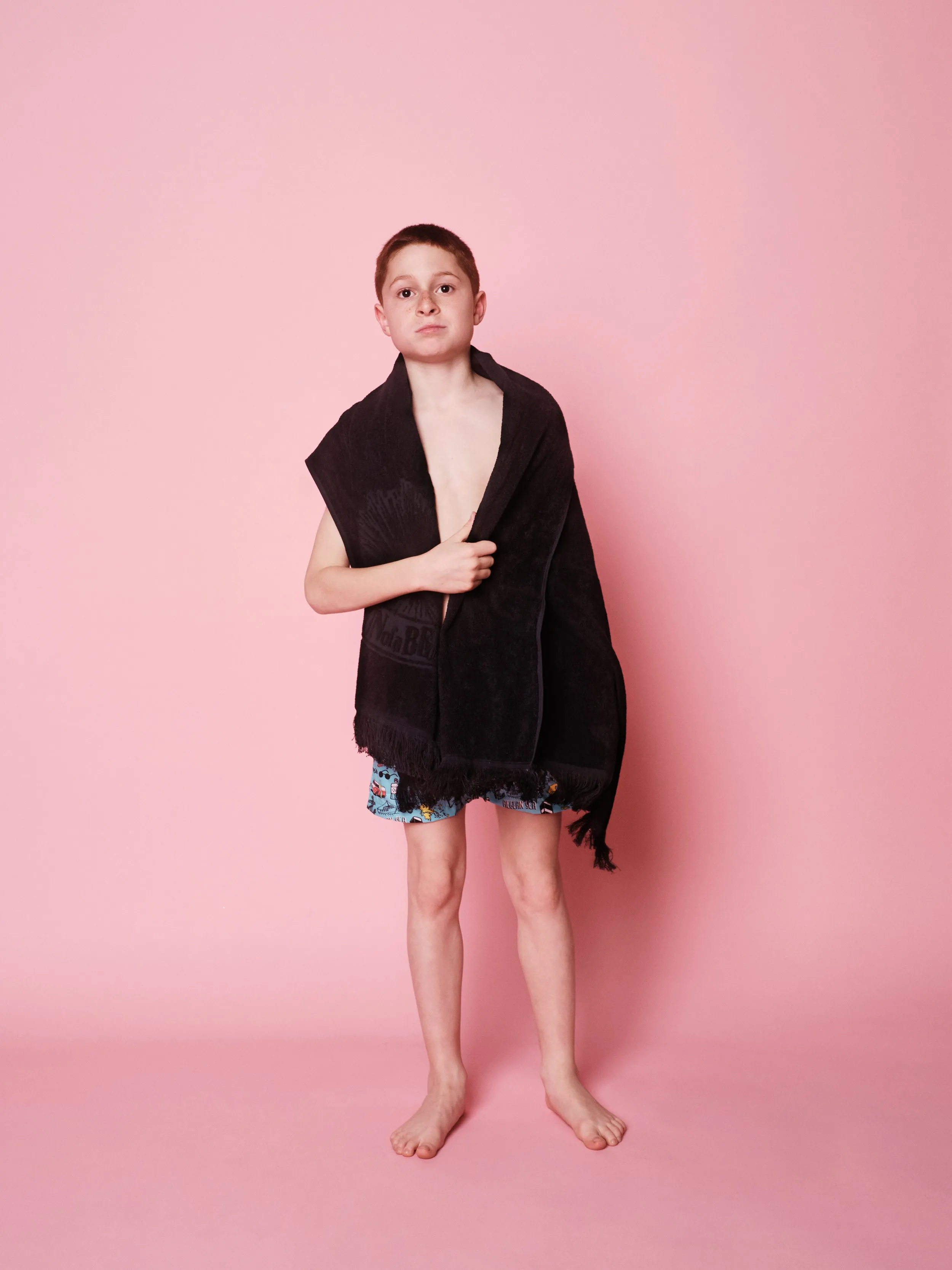 Black | Mini Monochrome Beach Towel