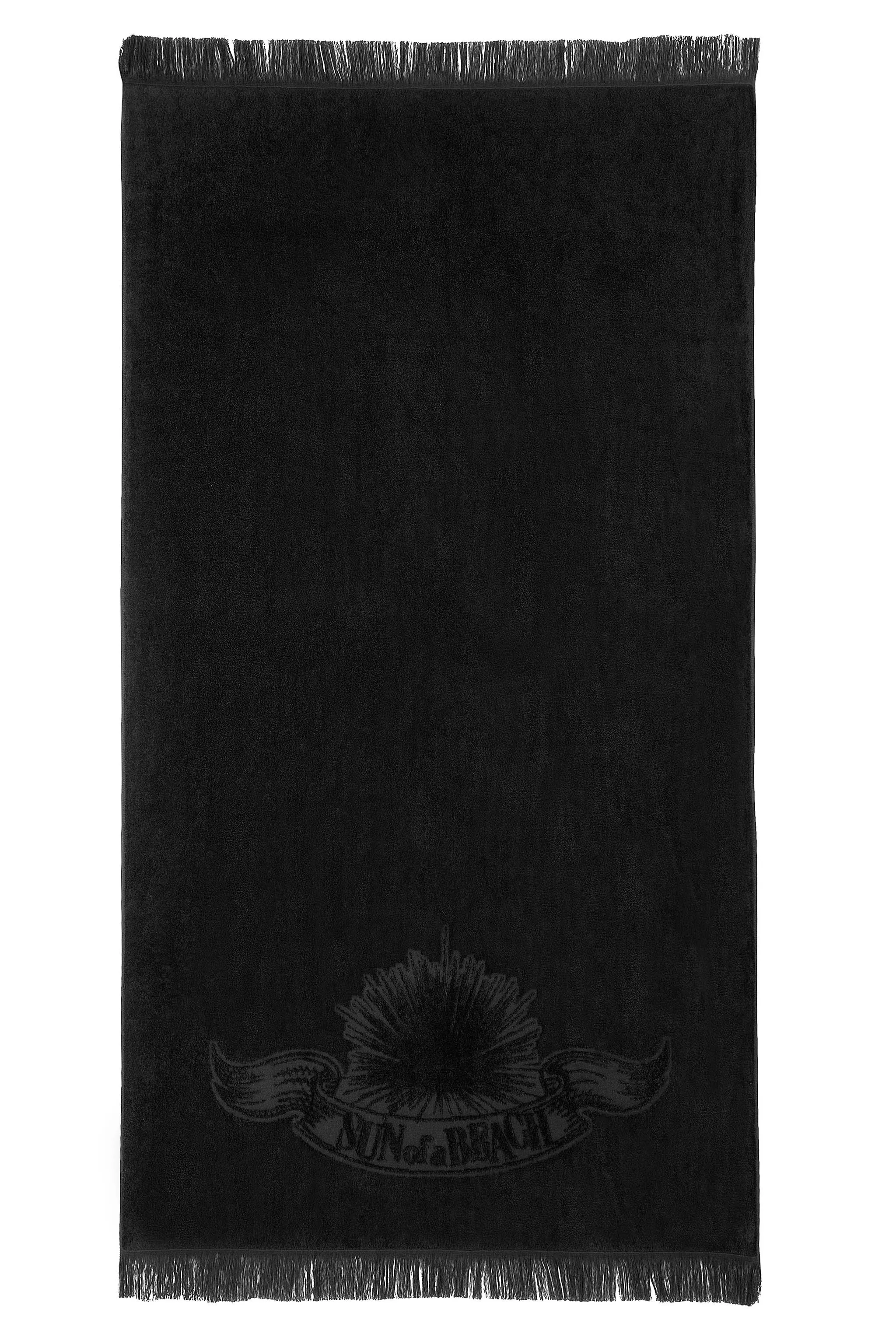 Black | Mini Monochrome Beach Towel