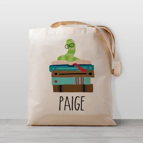 Book Worm Tote Bag