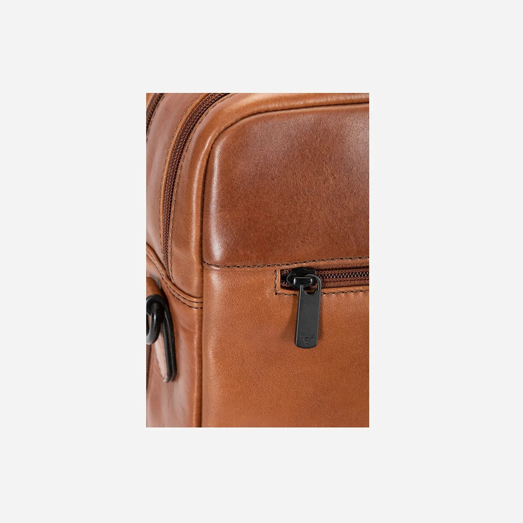 Brando Winchester Double Zip 15" Laptop Bag | Brown