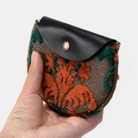 Burnout Velvet Revival Jade Flap Coin Purse