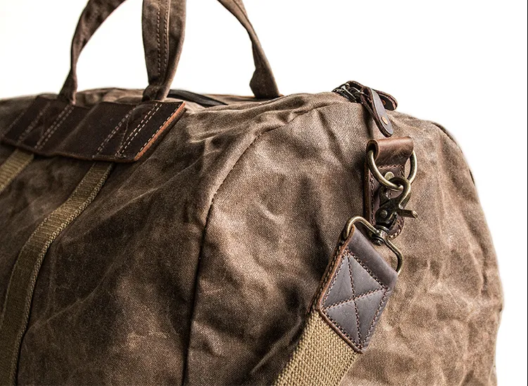 Canvas Mens Cool Weekender Bag Travel Bag Duffle Bags Overnight Bag Holdall Bag for men