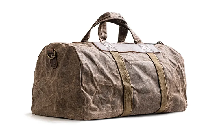 Canvas Mens Cool Weekender Bag Travel Bag Duffle Bags Overnight Bag Holdall Bag for men