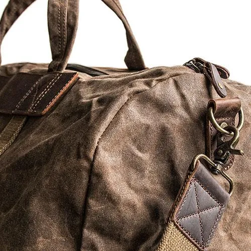 Canvas Mens Cool Weekender Bag Travel Bag Duffle Bags Overnight Bag Holdall Bag for men