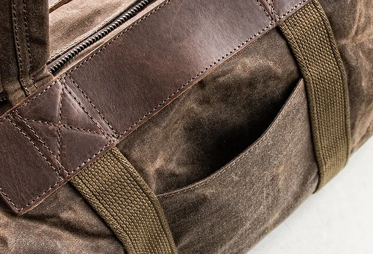Canvas Mens Cool Weekender Bag Travel Bag Duffle Bags Overnight Bag Holdall Bag for men