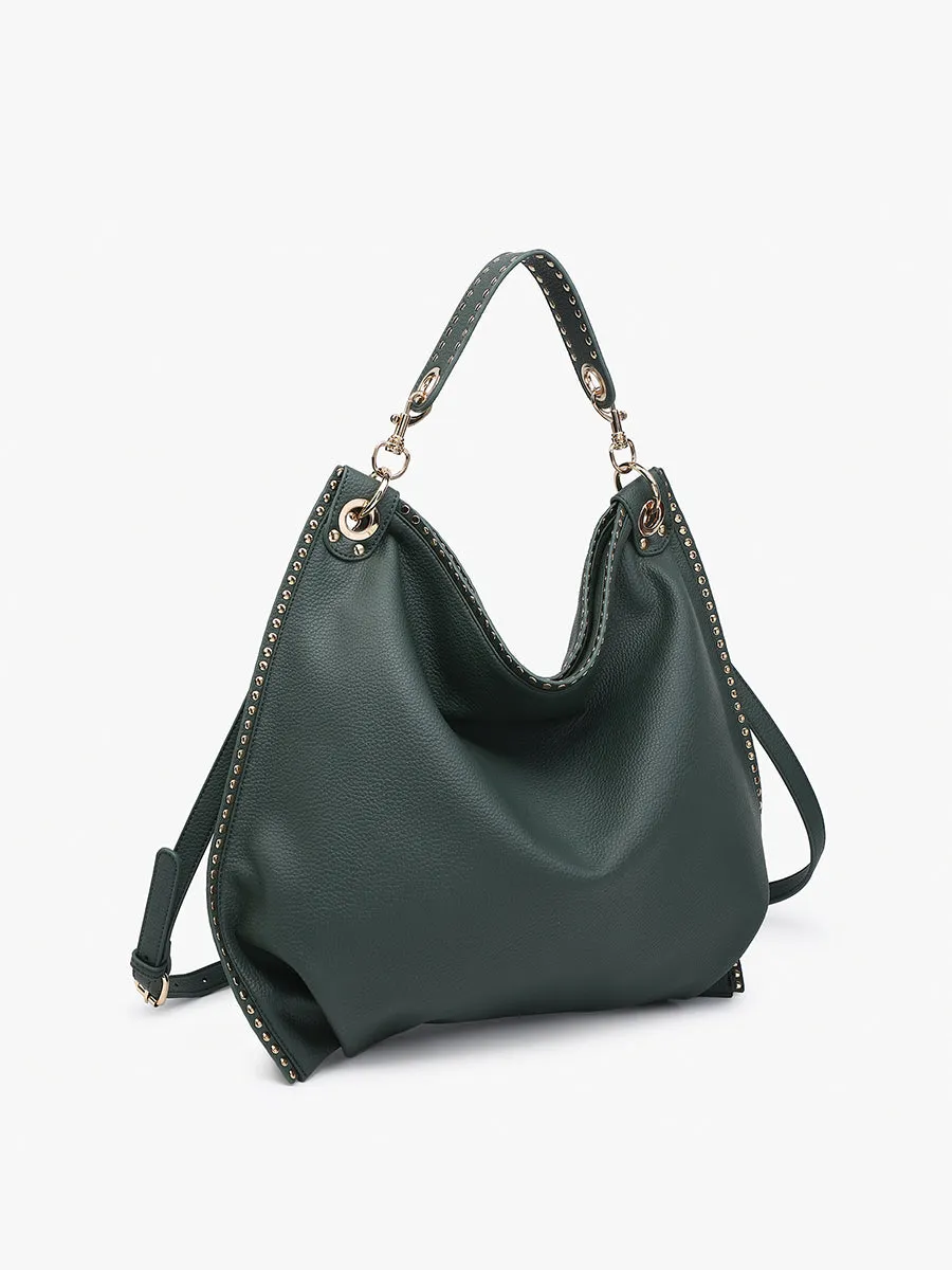 Carly Vegan Studded Hobo