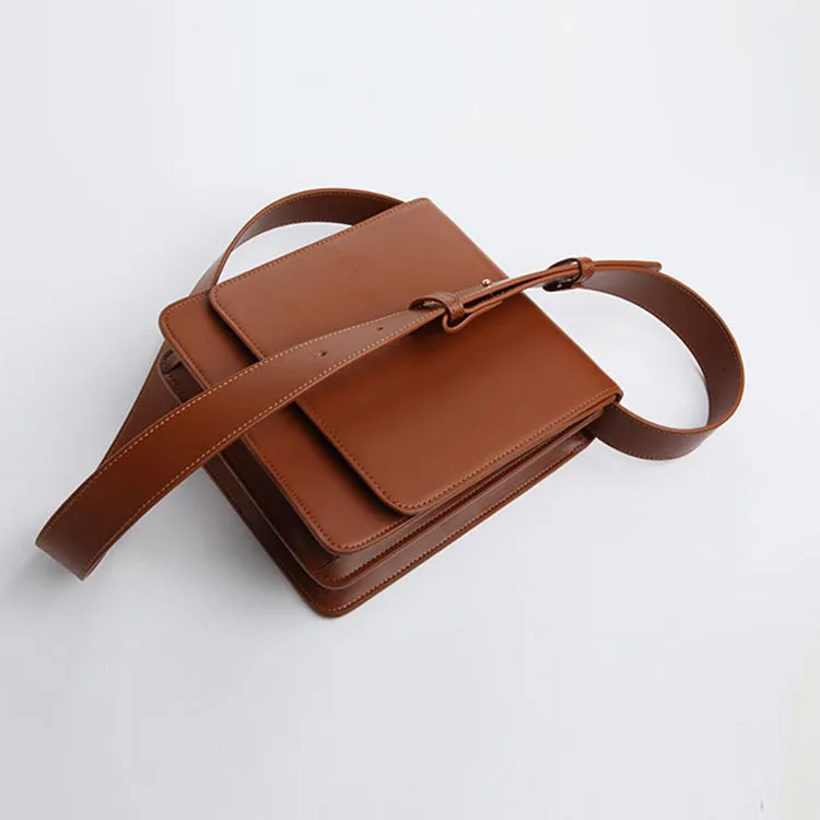 Chic Womens Flap Bag Leather Satchel Bag Crossbody Bags for Women