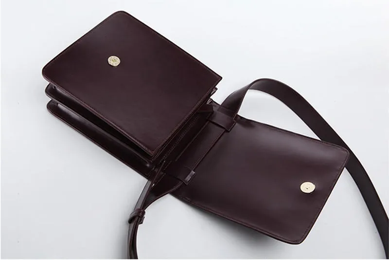 Chic Womens Flap Bag Leather Satchel Bag Crossbody Bags for Women
