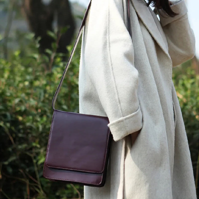 Chic Womens Flap Bag Leather Satchel Bag Crossbody Bags for Women