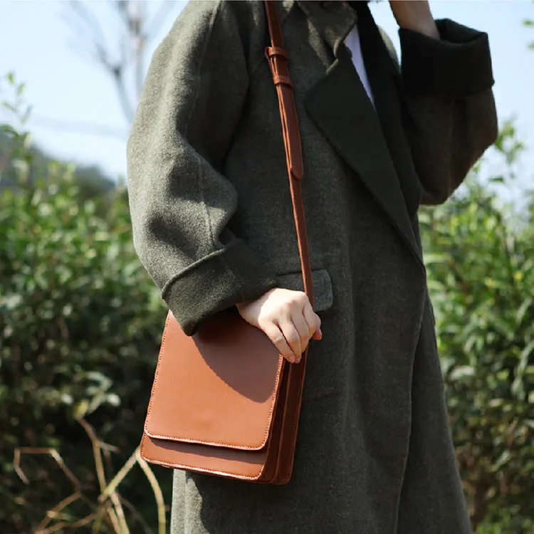 Chic Womens Flap Bag Leather Satchel Bag Crossbody Bags for Women