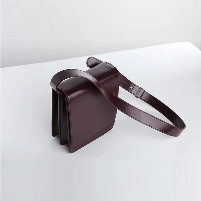 Chic Womens Flap Bag Leather Satchel Bag Crossbody Bags for Women