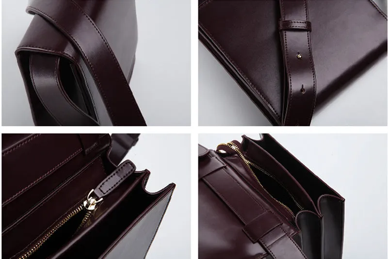 Chic Womens Flap Bag Leather Satchel Bag Crossbody Bags for Women