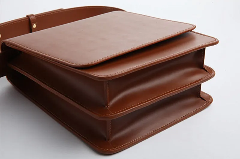 Chic Womens Flap Bag Leather Satchel Bag Crossbody Bags for Women