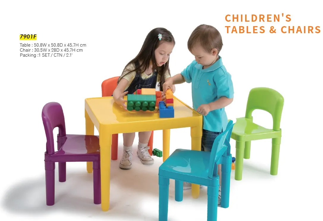 Children Furniture: Table & 4 Chairs (Preschool)