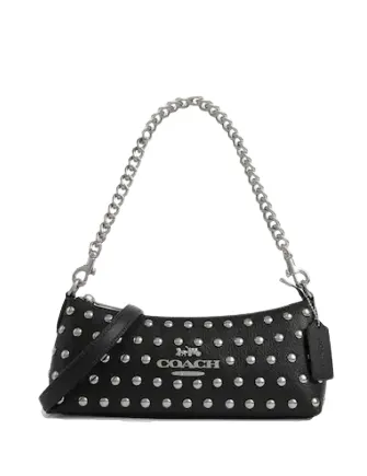 Coach Charlotte Shoulder Bag With Rivets