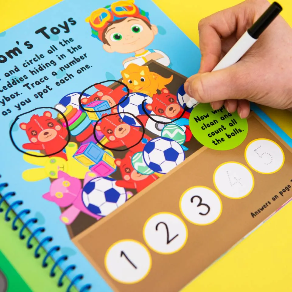 CoComelon Wipe-Clean Playtime Activities Book