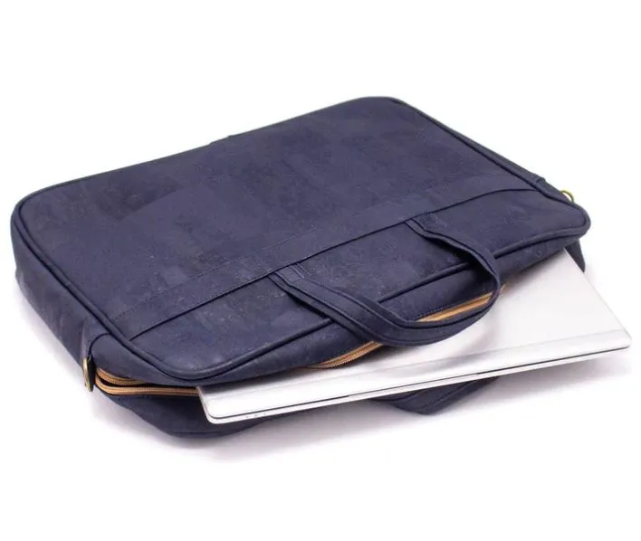 Cork Laptop Bag Navy