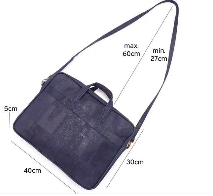 Cork Laptop Bag Navy