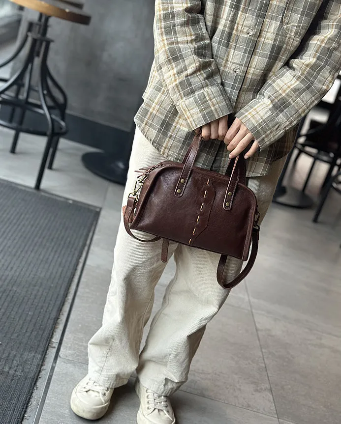 Cute Womens Genuine Leather Shoulder Bag Small Leather Crossbody Bag