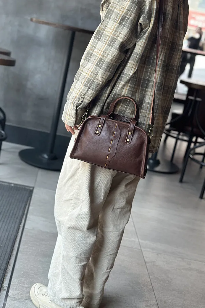 Cute Womens Genuine Leather Shoulder Bag Small Leather Crossbody Bag