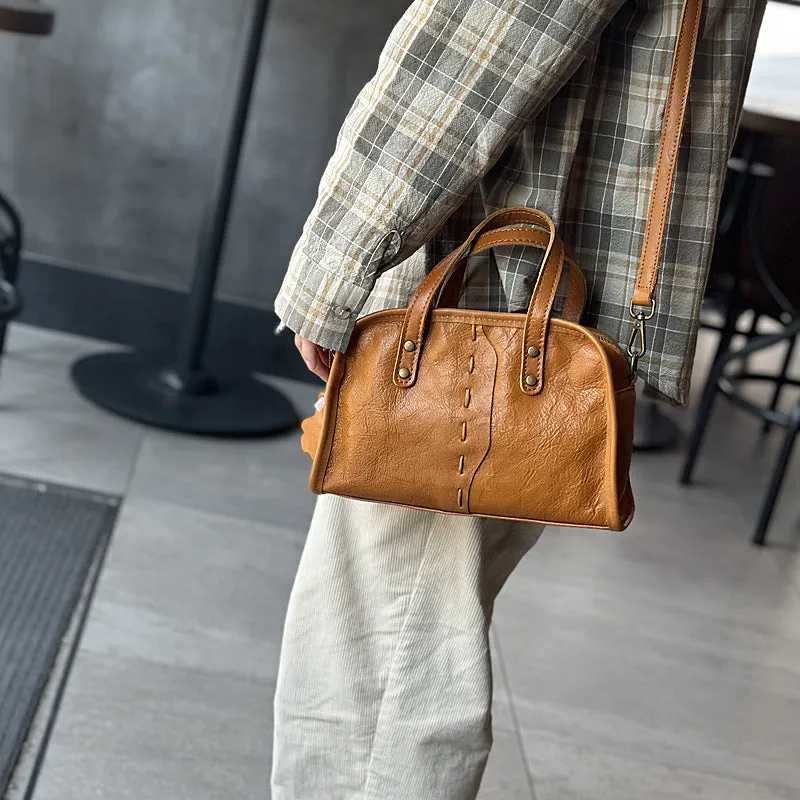 Cute Womens Genuine Leather Shoulder Bag Small Leather Crossbody Bag