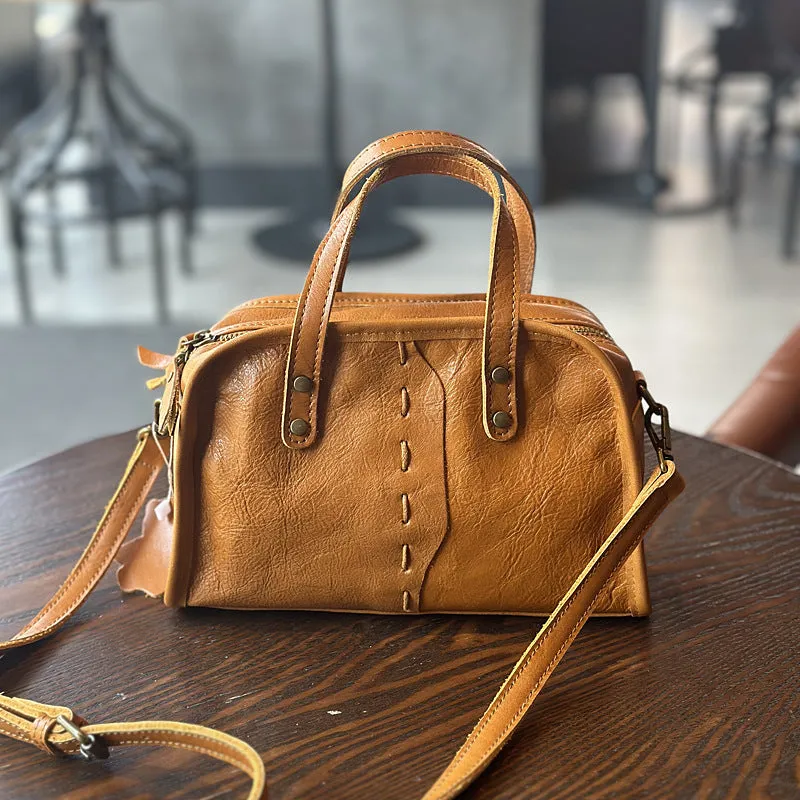 Cute Womens Genuine Leather Shoulder Bag Small Leather Crossbody Bag