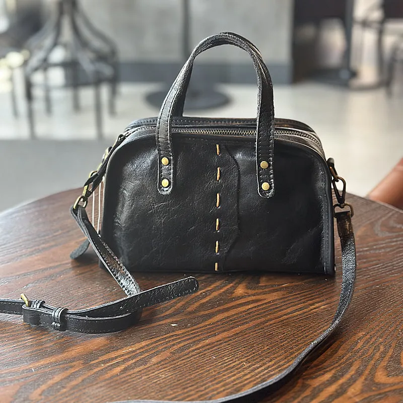 Cute Womens Genuine Leather Shoulder Bag Small Leather Crossbody Bag