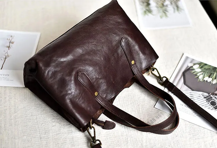 Cute Womens Leather Crossbody Tote Small Handbags For Women