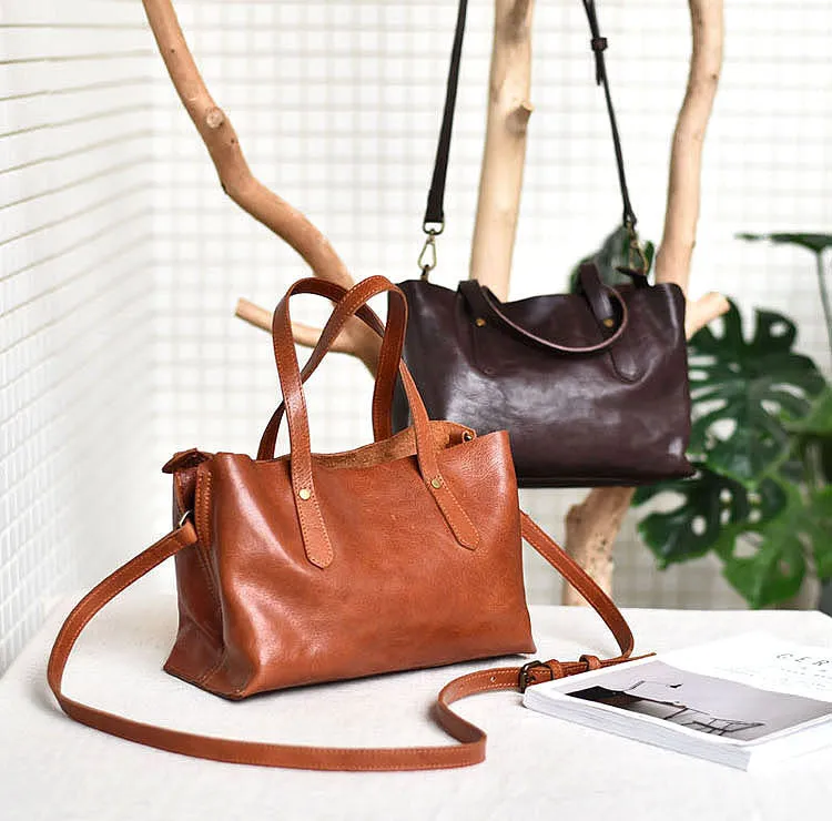 Cute Womens Leather Crossbody Tote Small Handbags For Women