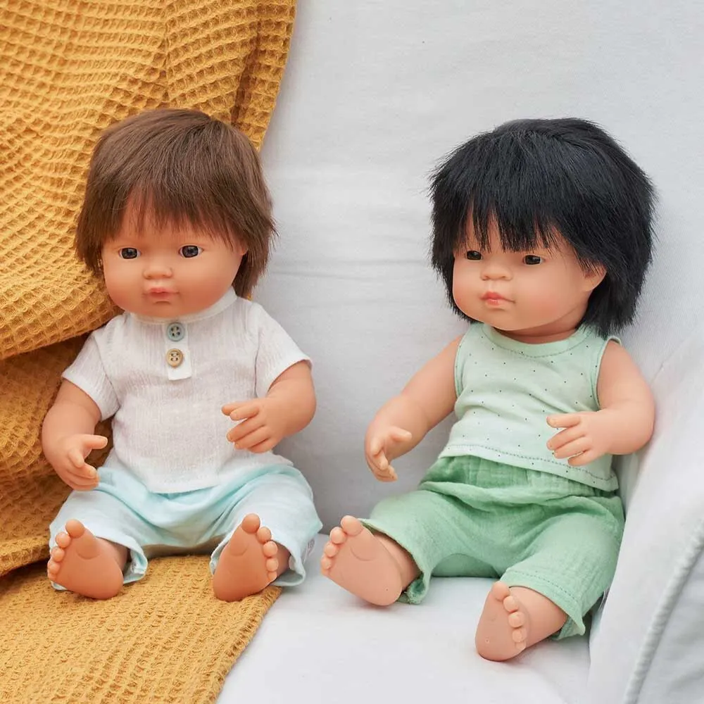 Doll - Anatomically Correct Baby, Caucasian Boy, Brunette