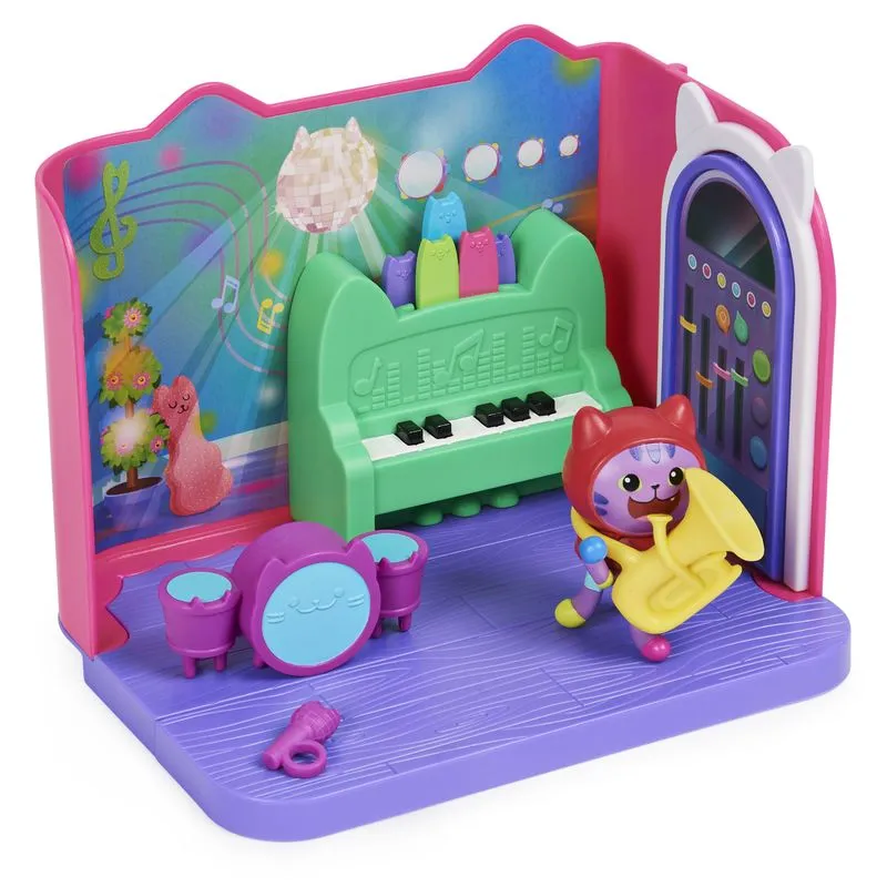 Dreamworks Gabby's Dollhouse Deluxe Room Daniel James Catnip Groovy Music Room