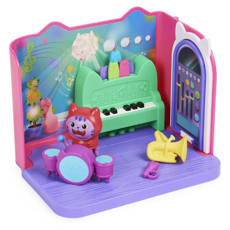 Dreamworks Gabby's Dollhouse Deluxe Room Daniel James Catnip Groovy Music Room