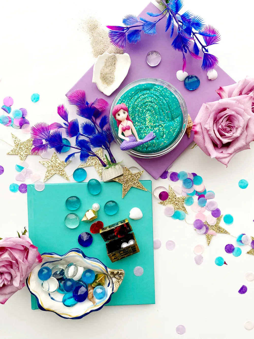 Earth Grown KidDough: Bagged Sensory Kit Mermaid