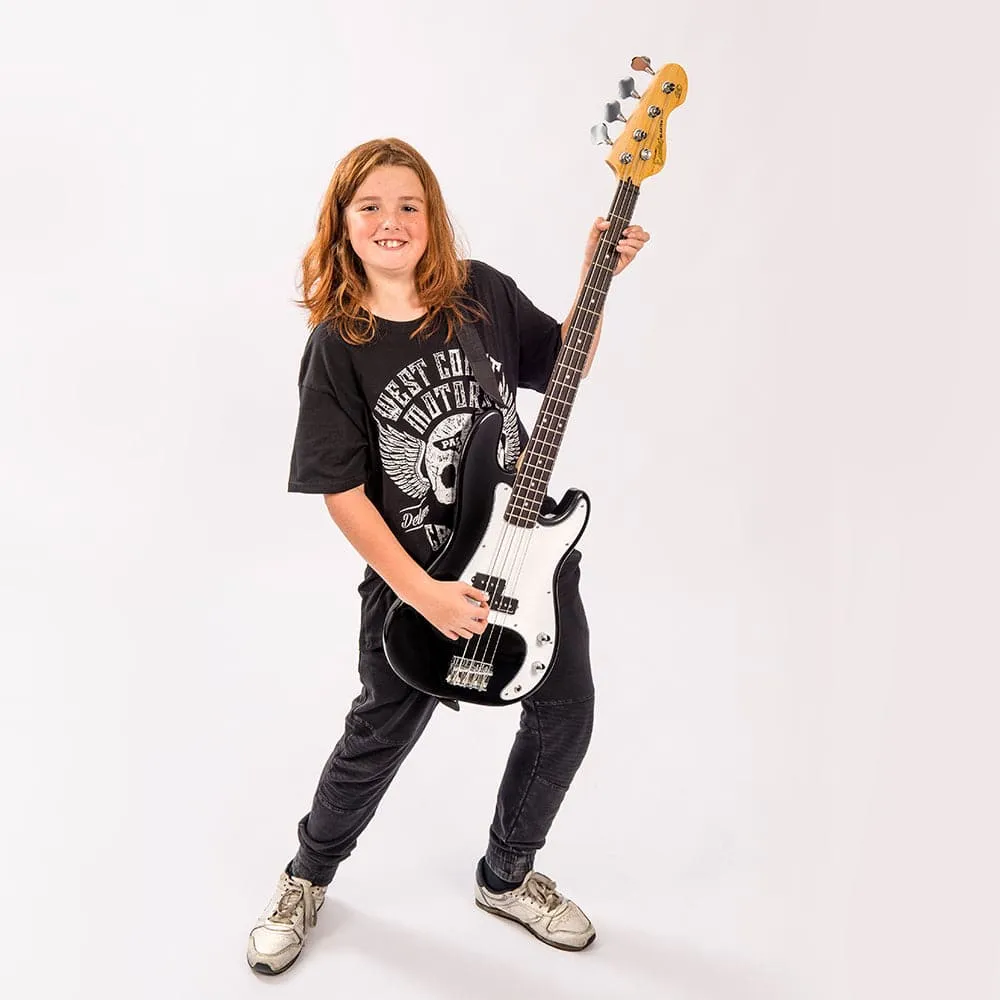 Encore E4 Bass Guitar Pack ~ Black