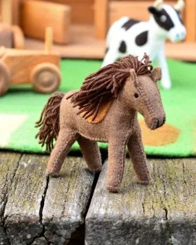 Felt Horse Farm Animal Toy