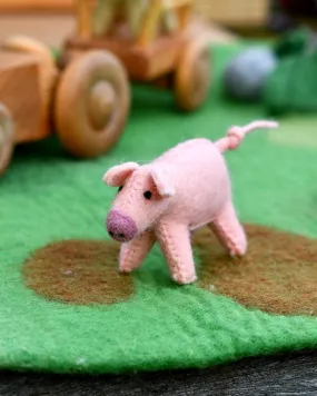 Felt Pig Farm Animal Toy