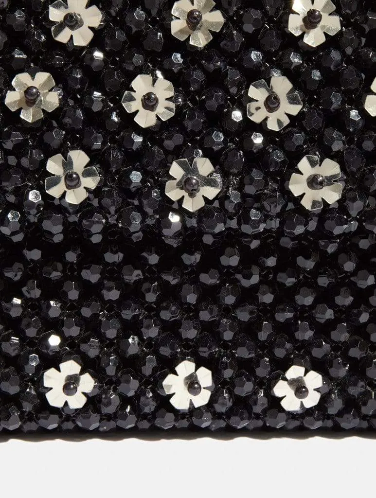 Gia Daisy Noir Tote Bag