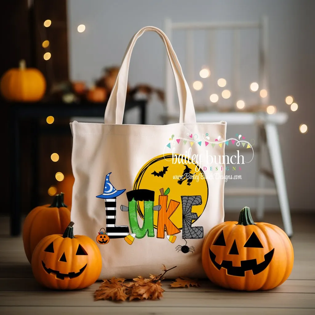 Halloween Trick Or Treat Tote Bag Personalized TOTETRICK0520