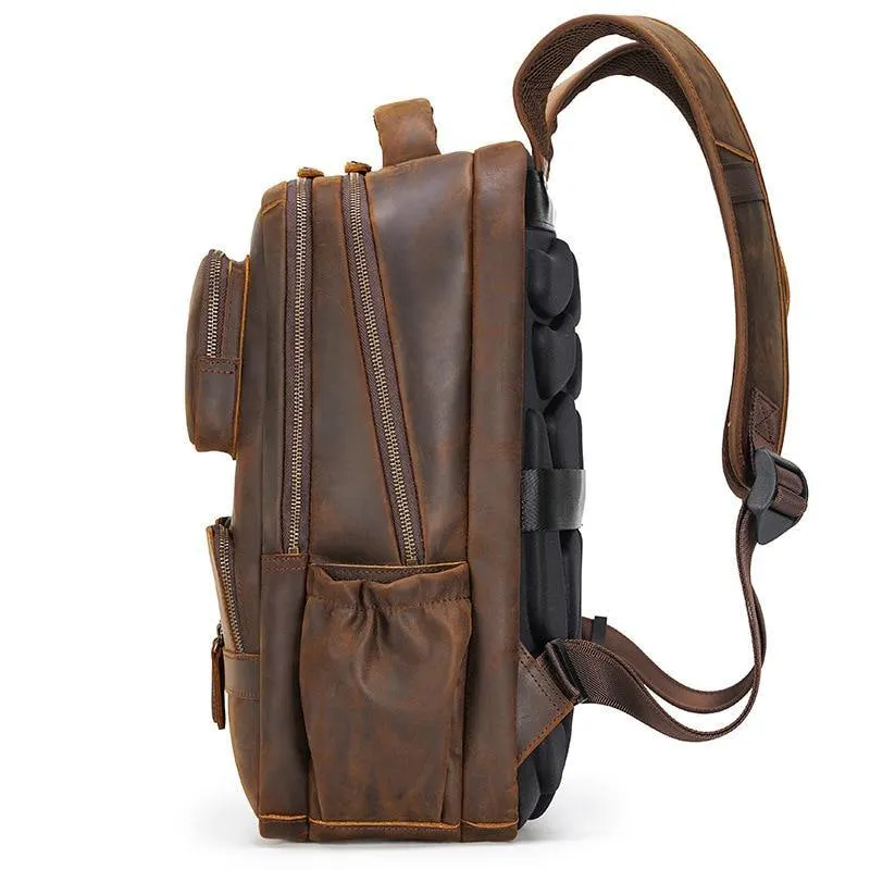 Houston Full Grain Leather Backpack