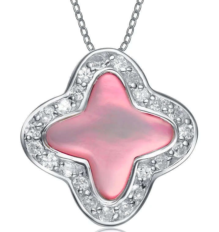 Juliette Pink Dangling Pendant Necklace