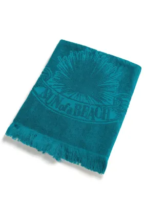 Just Teal | Kids' Monochrome Beach Towel