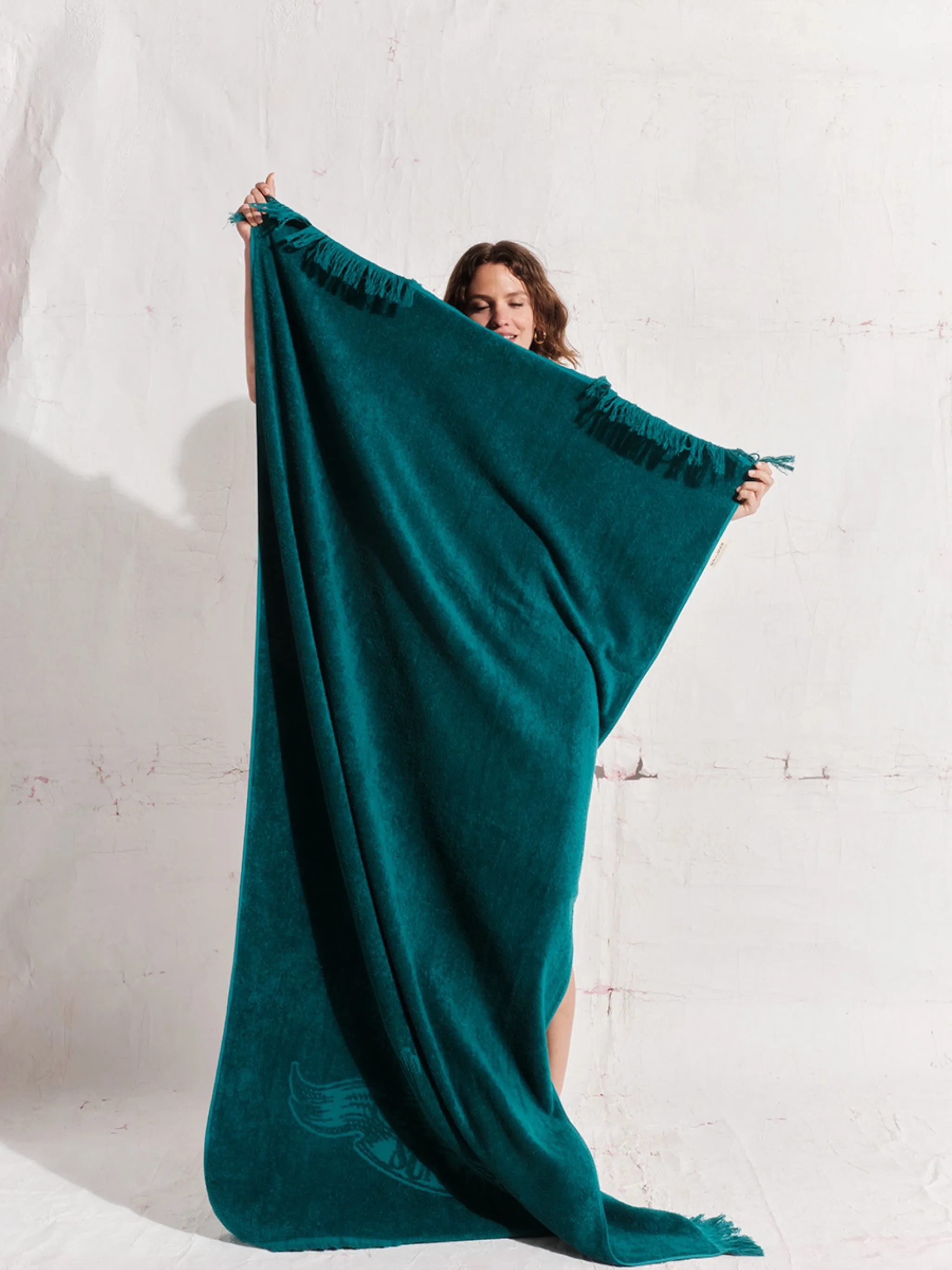 Just Teal | Monochrome Beach Towel