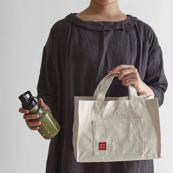 Kurashiki Hampu Canvas Tote Bag - Ecru -