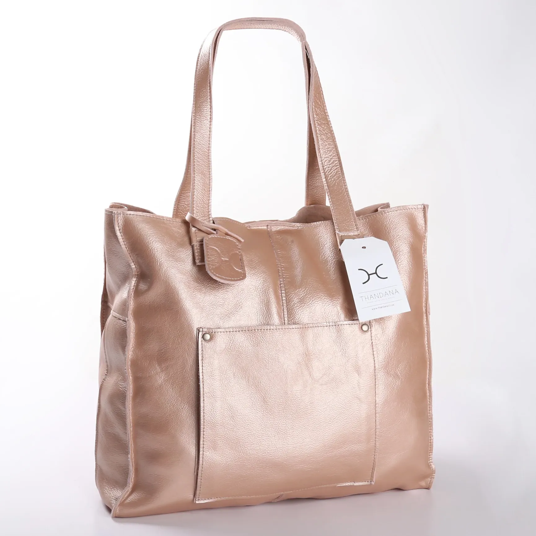 Laptop Tote Zipper Handbag Leather