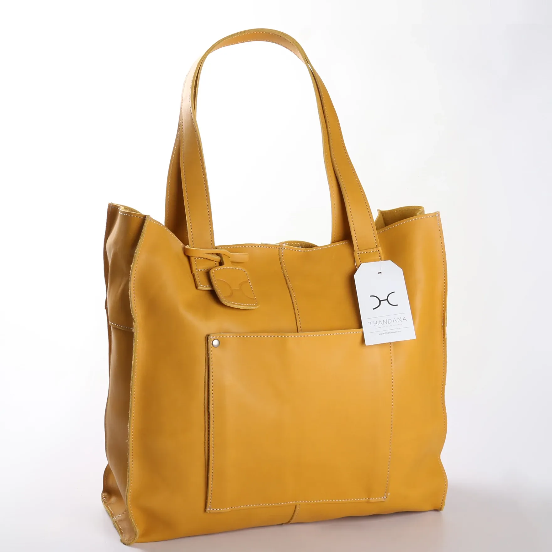 Laptop Tote Zipper Handbag Leather